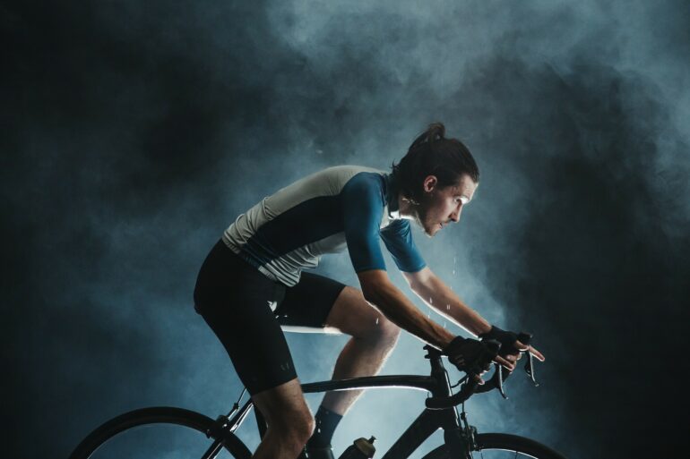 indoor cycling creates sweat